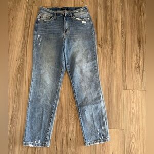 Women’s Judy Blue Slim Fit Distressed Light Blue Jeans size 5/27